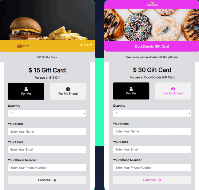 rewardsly gift card example 