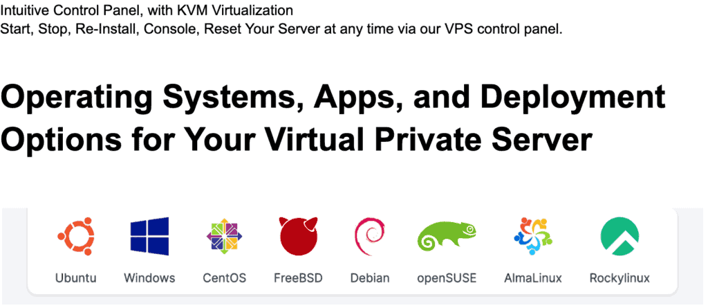 vps operating system