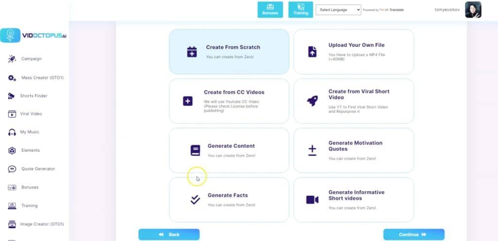 VidOctopus AI Review - Create 15 Seconds Videos In Minutes vidoctopus ai features