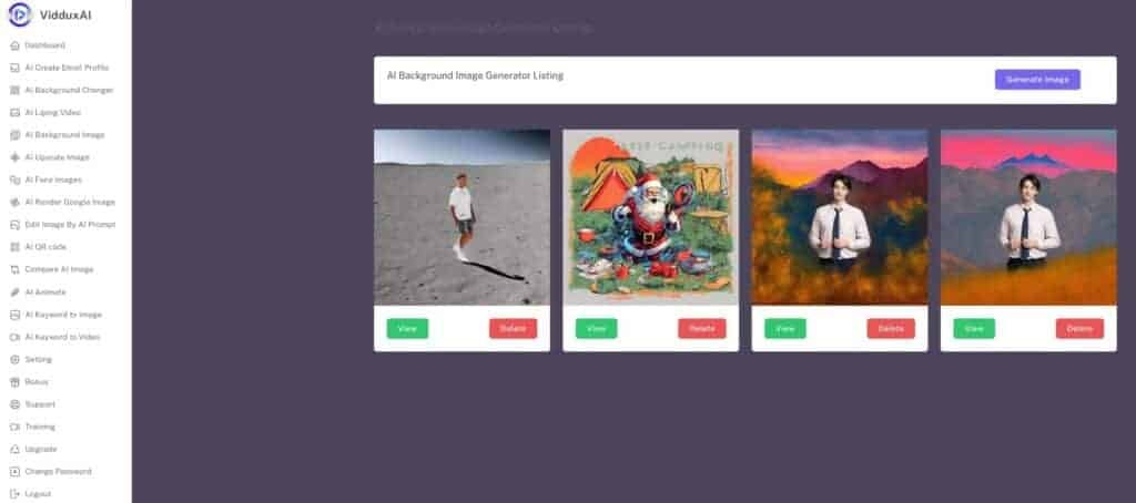 VidduxAI Review - All In One AI Media Asset Creator vidduxai dashboard