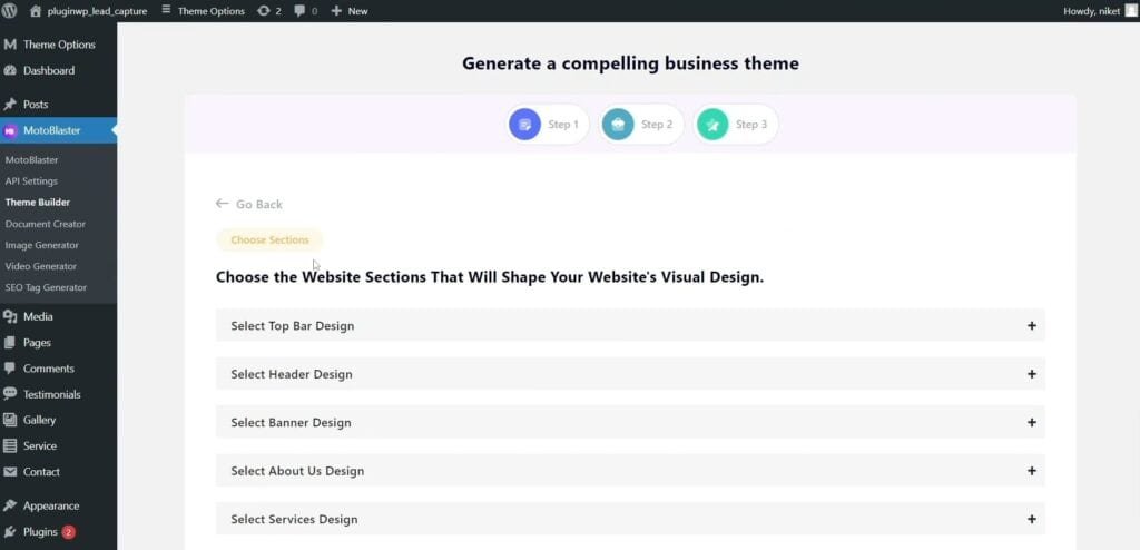 MotoBlaster Review - The Most Powerful AI Tool To Start Your Web Agency motoblaster editing area